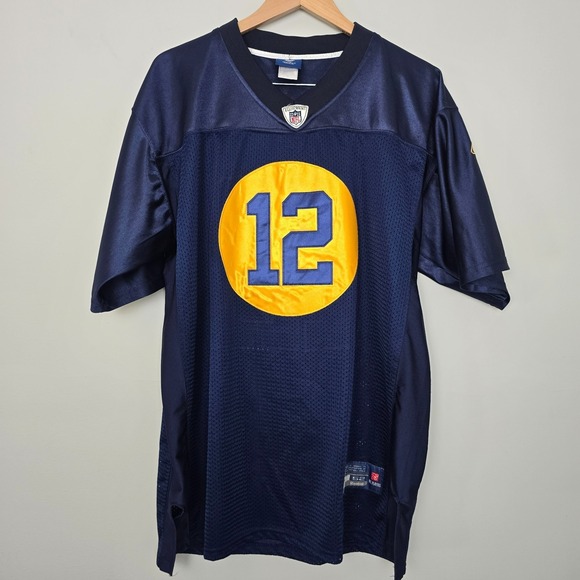 Vintage Reebok Y2K 2000s St Louis Rams On Field Jersey 2XL Aaron Rodgers #12 NFL